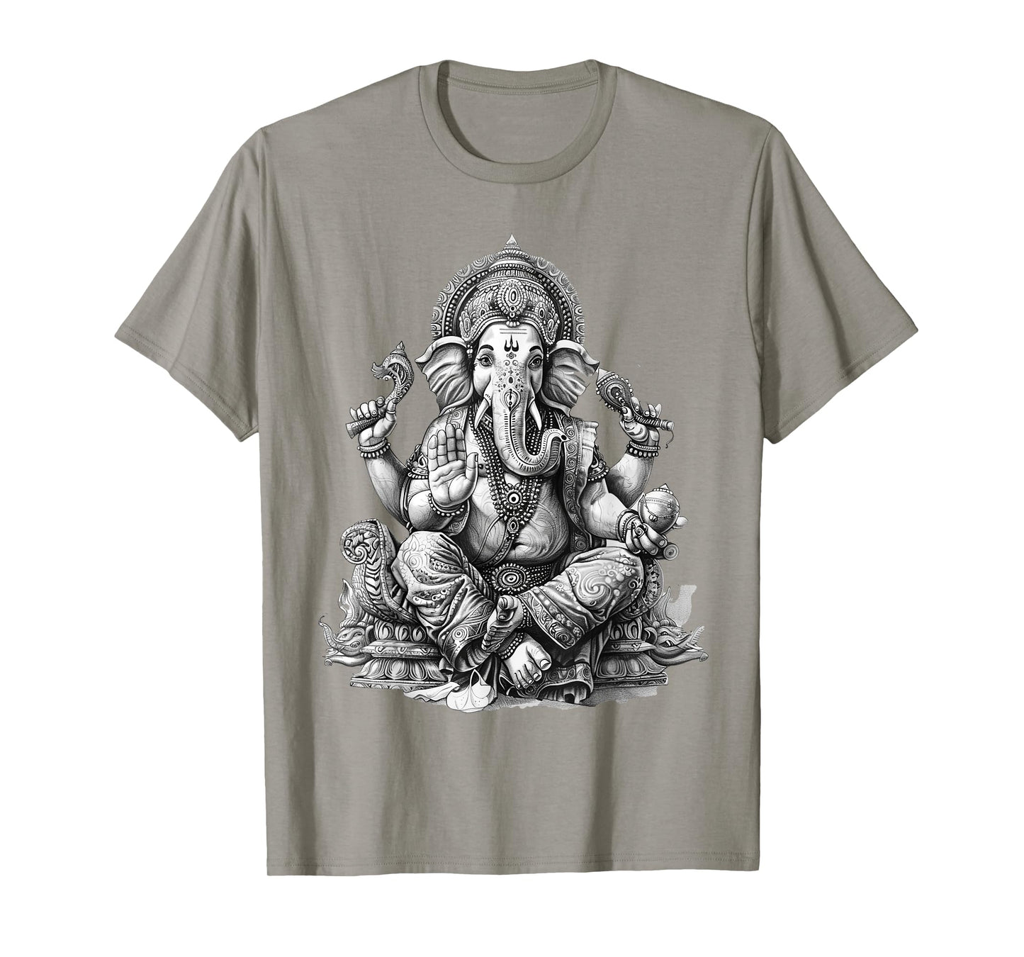 Ganesh spiritual hindu god elephant yoga meditation T-Shirt