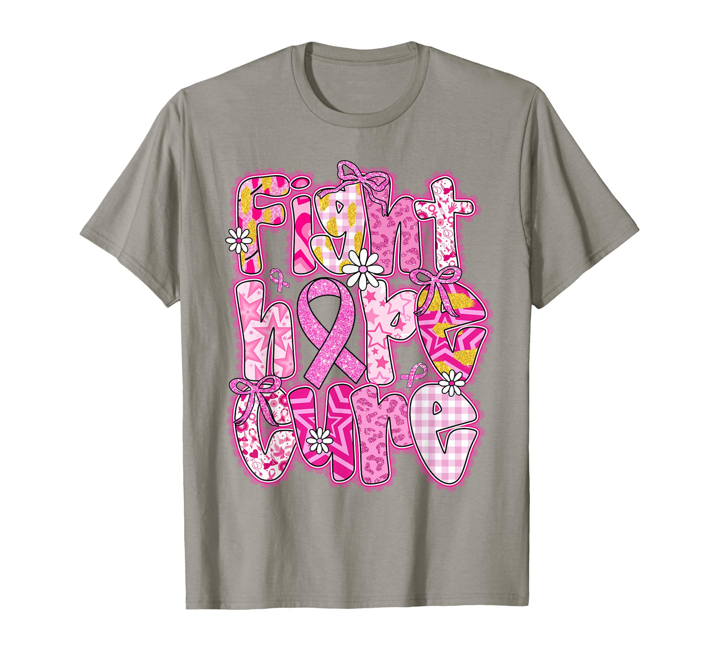 Faith Hope Cure Breast Cancer October We Wear Pink Women T-Shirt