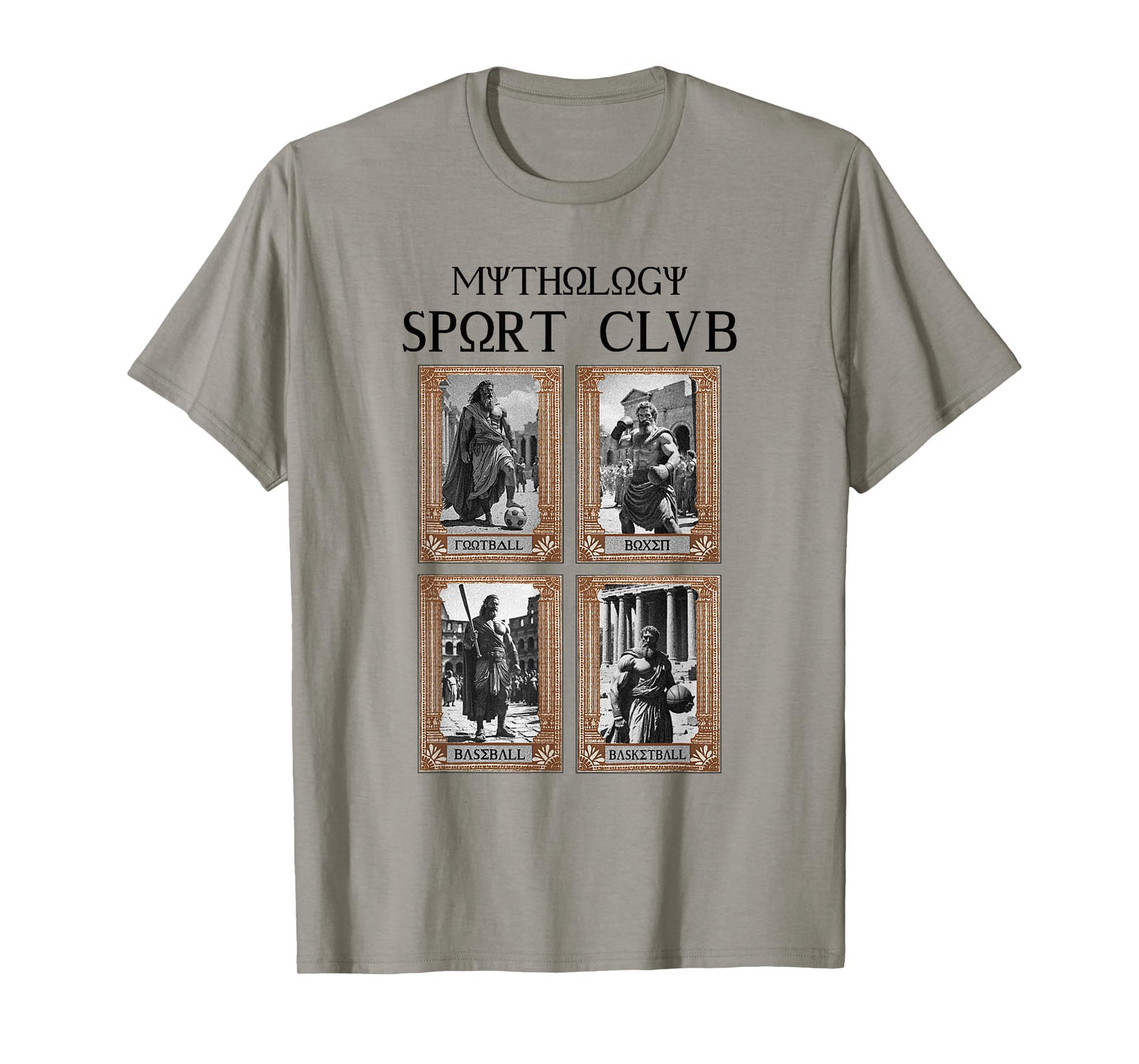 Greek Mythology Ancient Gods Sport Club Vintage T-Shirt