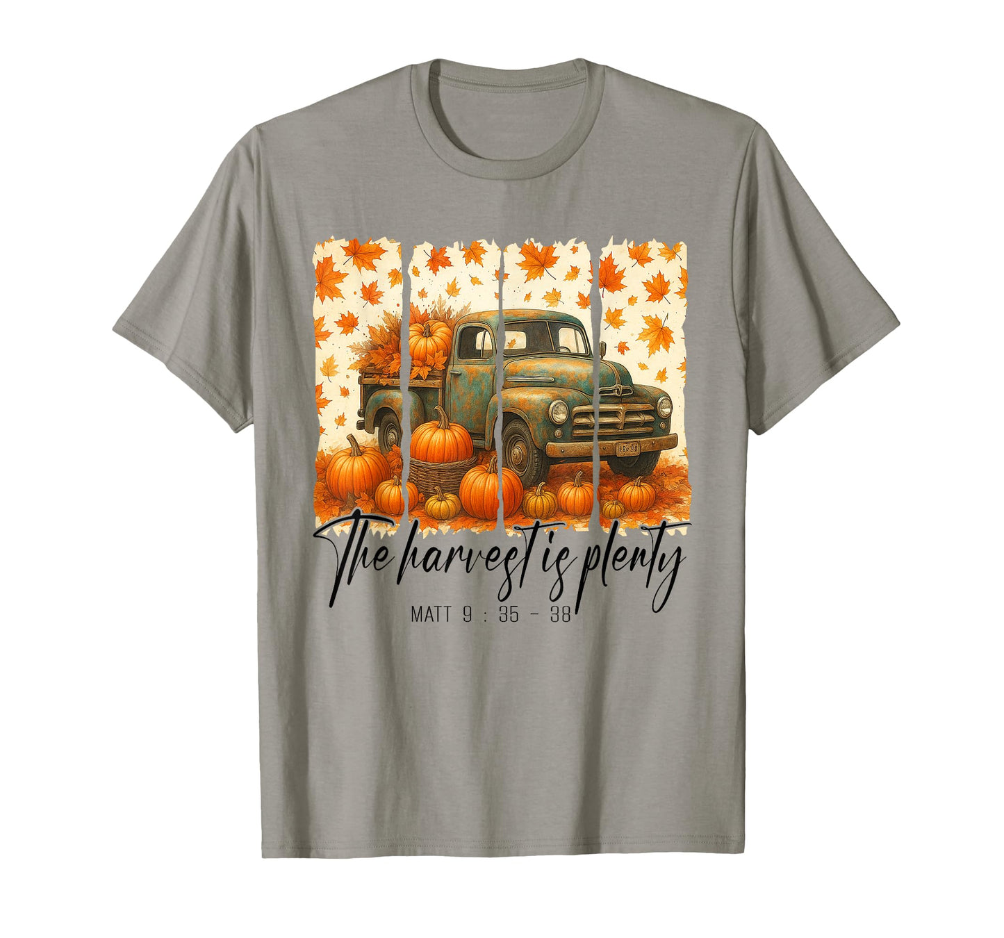 The Harvest is Plenty, Christian Fall Autumn Pumpkin Harvest T-Shirt