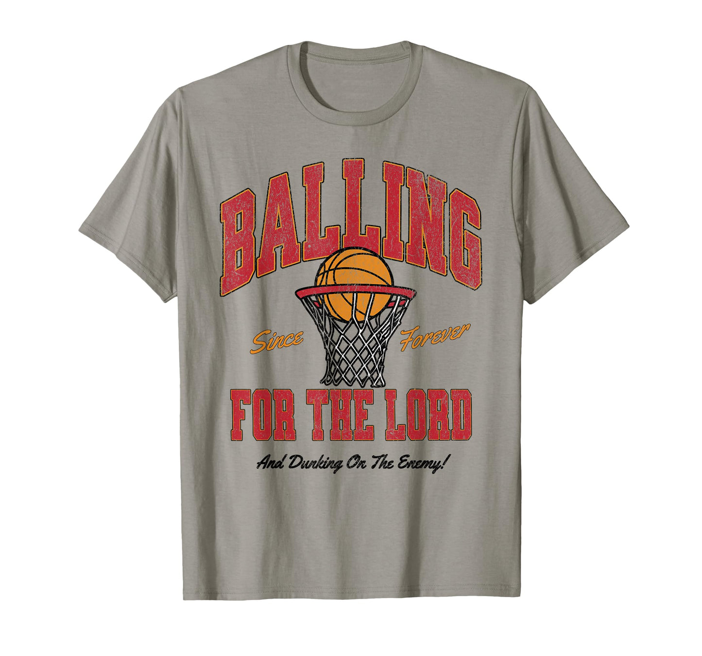 Balling for The Lord Christian Basketball Faith T-Shirt