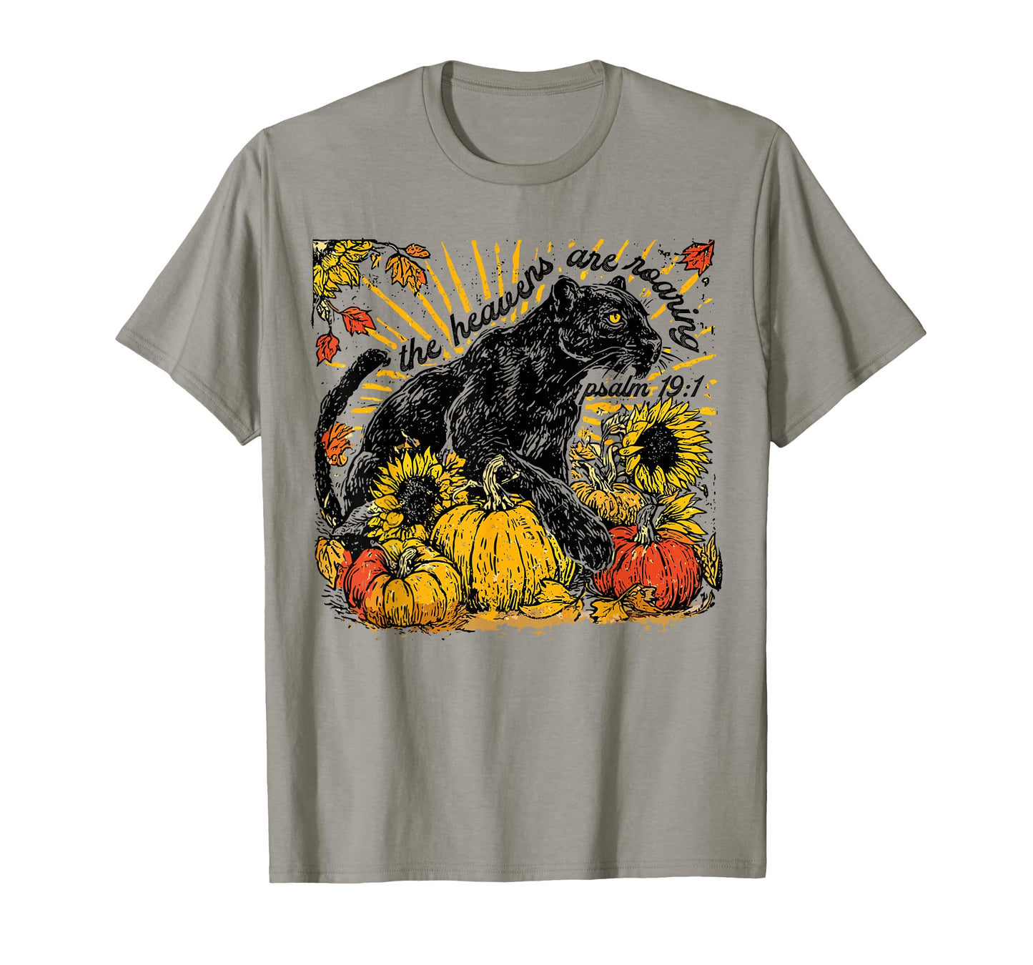 The Heavens are Roaring Christian Faith Pumpkin Season T-Shirt