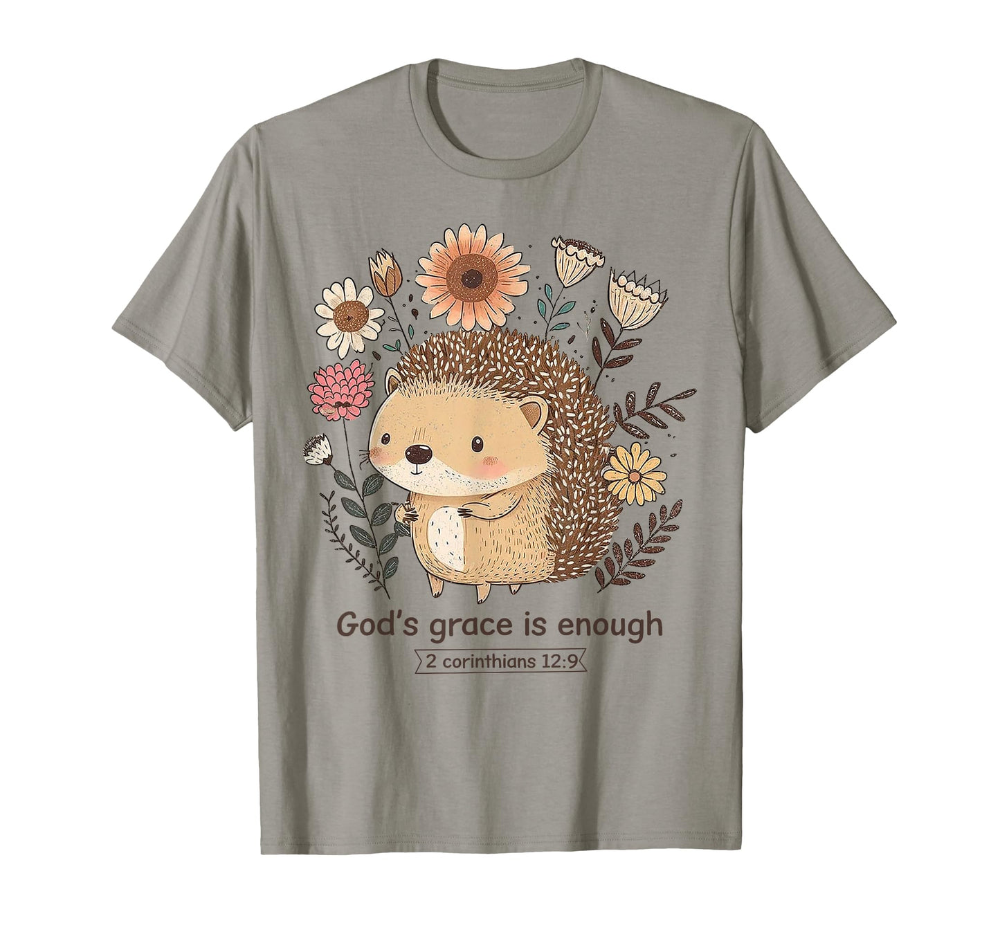 Hedgehog God's Grace Is Enough T-Shirt