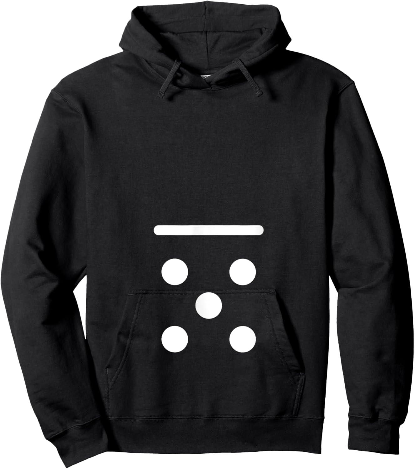 Domino Game 0 5 Dots Matching Halloween Group Costume Hoodie - Hoodie | Black