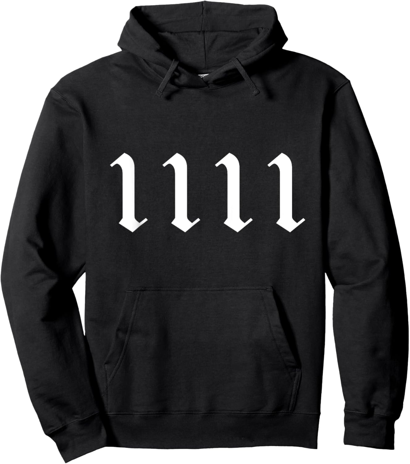 Angel Number 1111 Numerology Mystical Spiritual Number Hoodie - Hoodie | Black