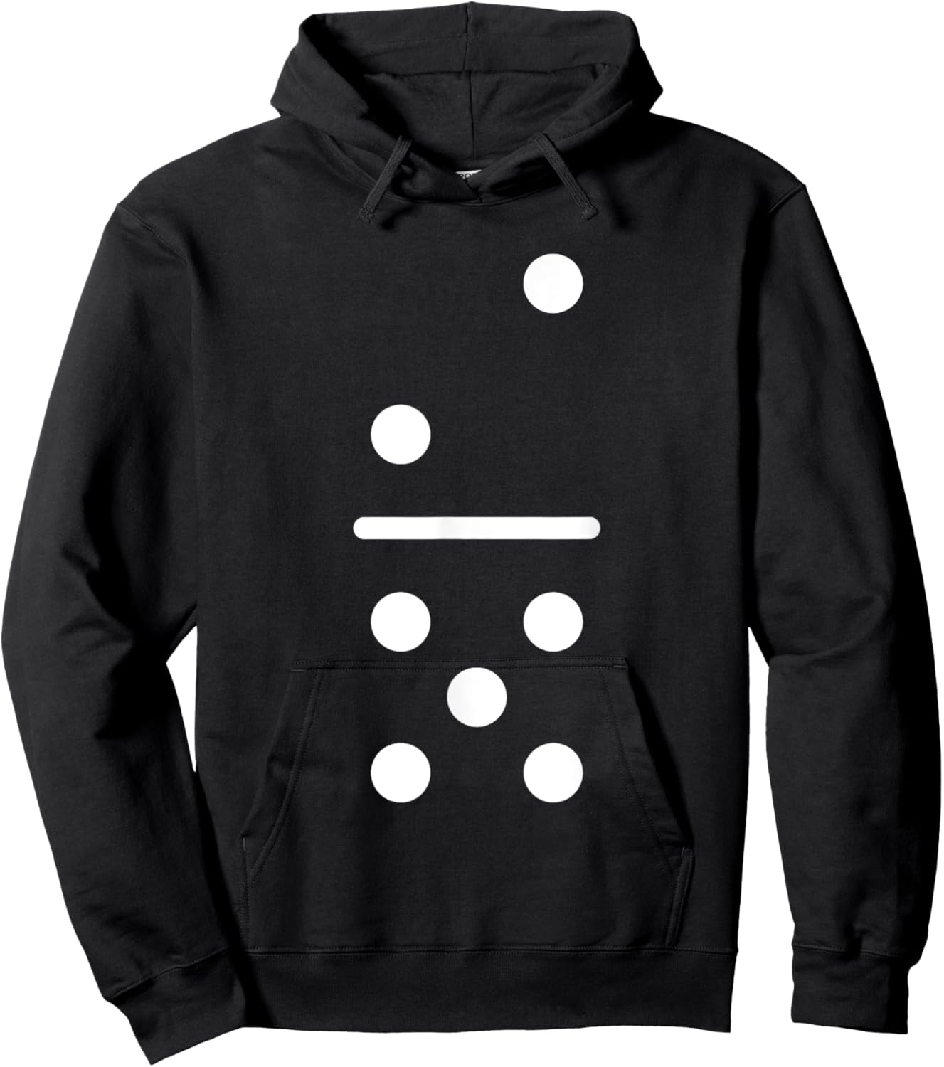 Domino Game 2 5 Dots Matching Halloween Group Costume Hoodie - Hoodie | Black