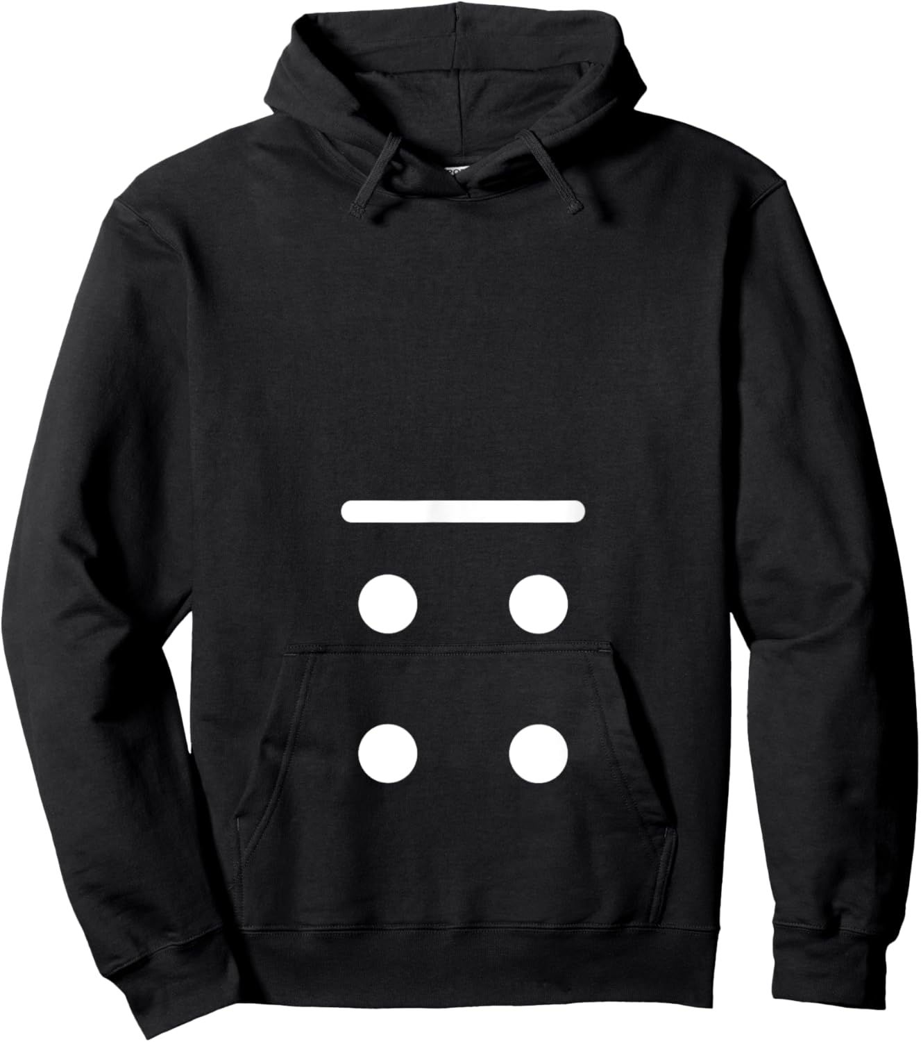 Domino Game 0 4 Dots Matching Halloween Group Costume Hoodie - Hoodie | Black