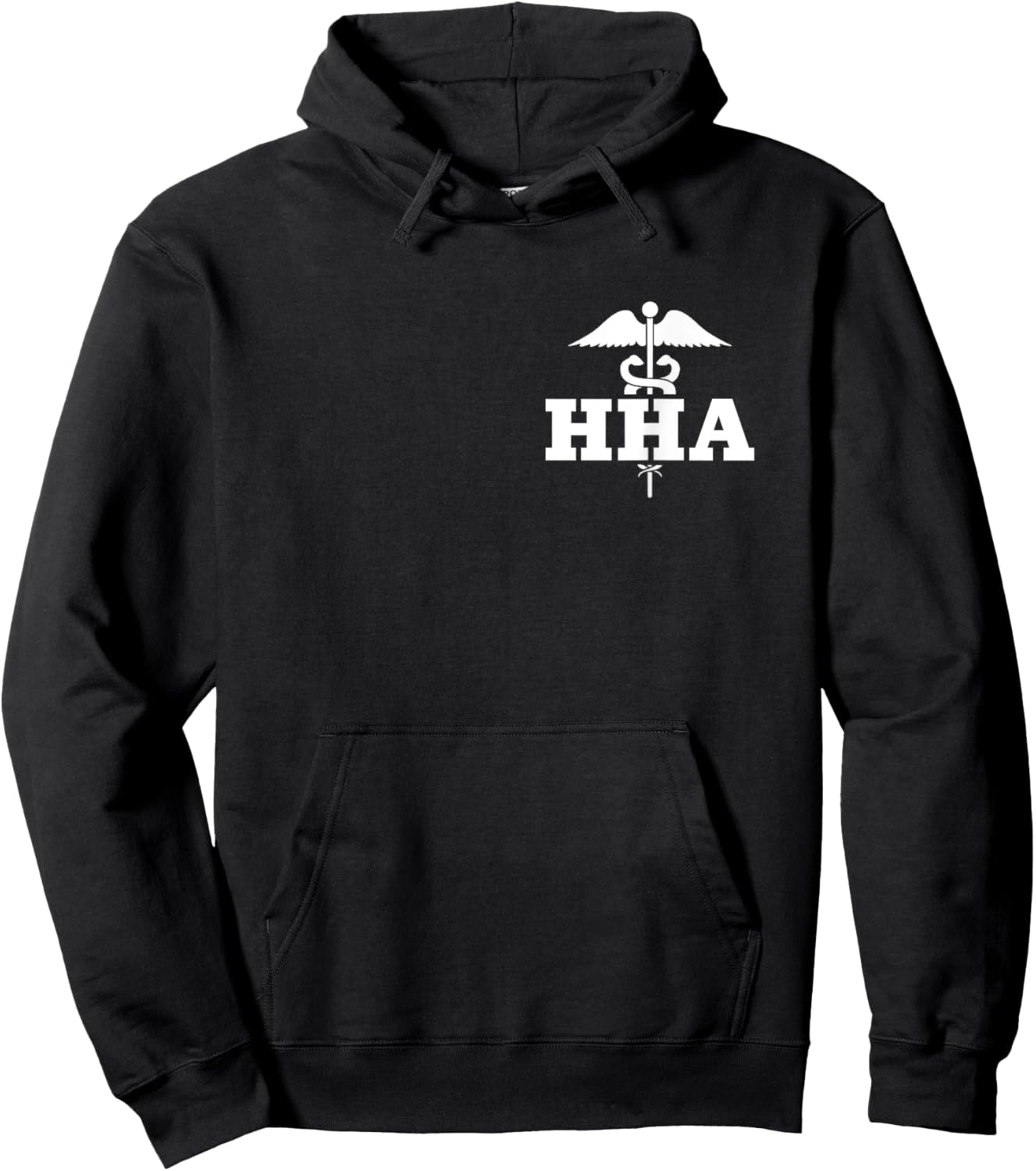 Home Health Aide HHA Gifts -Adults Black Short Sleeve Classic Fit Hoodie - Hoodie | Black