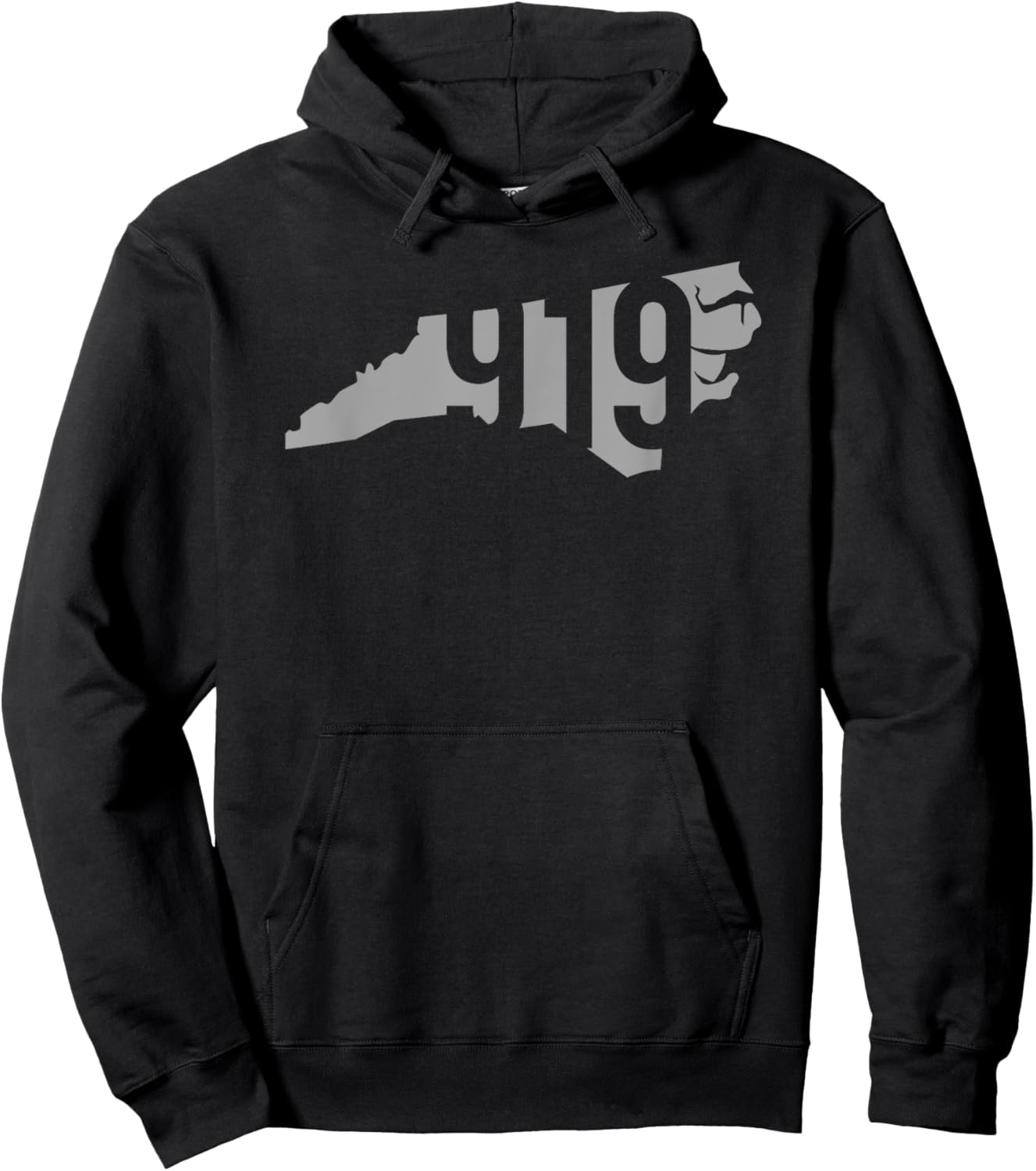 919 Area Code, Raleigh, Durham, Chapel Hill, North Carolina Hoodie - Hoodie | Black