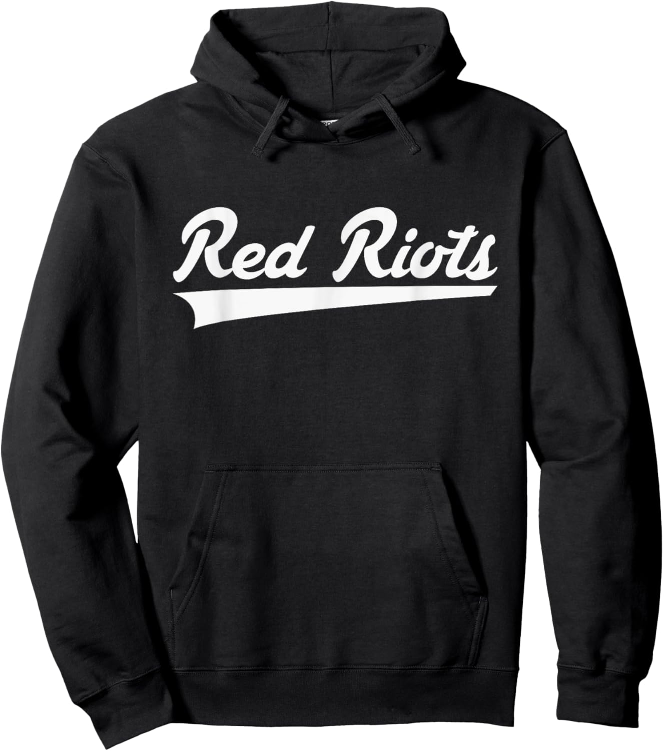 South Portland Red Riots Vintage Swoosh Hoodie - Hoodie | Black