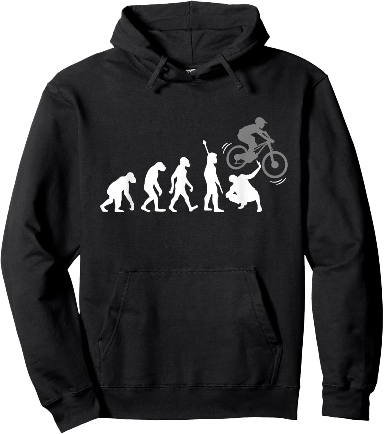 Cool MTB Evolution Bicycle Funny Cycle Mountain Bike Lovers Hoodie - Hoodie | Black