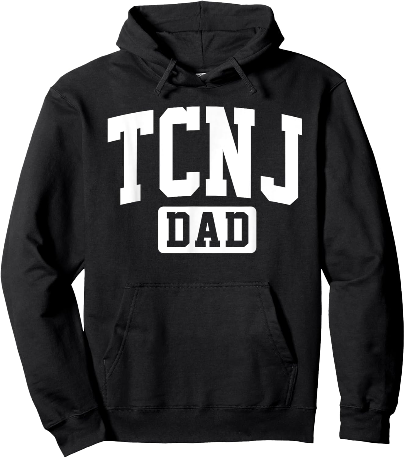 Family University College Arch Retro Design TCNJ The College of New Jersey Dad Arch Vintage Family Hoodie - Hoodie | Black