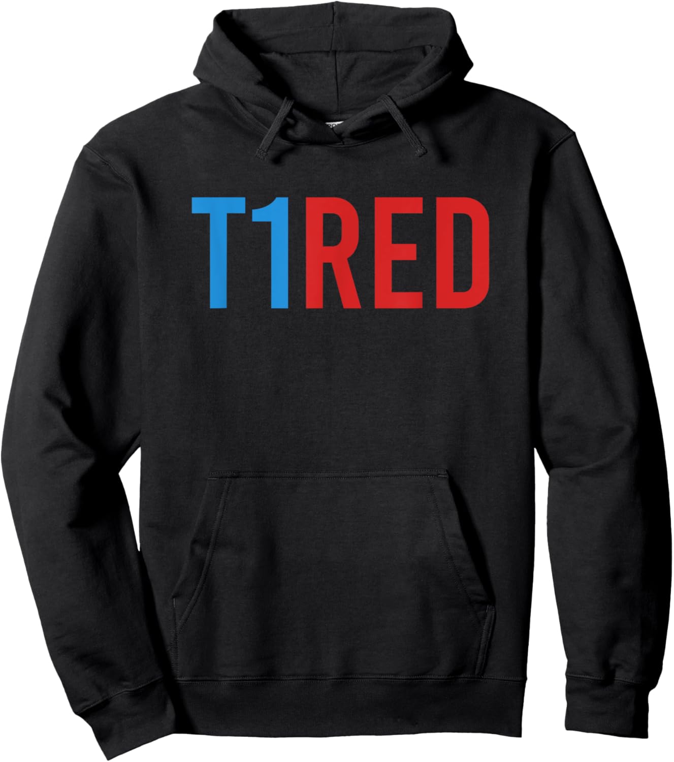 T1red Blue Ribbon November Diabetes Awareness Hoodie - Hoodie | Black