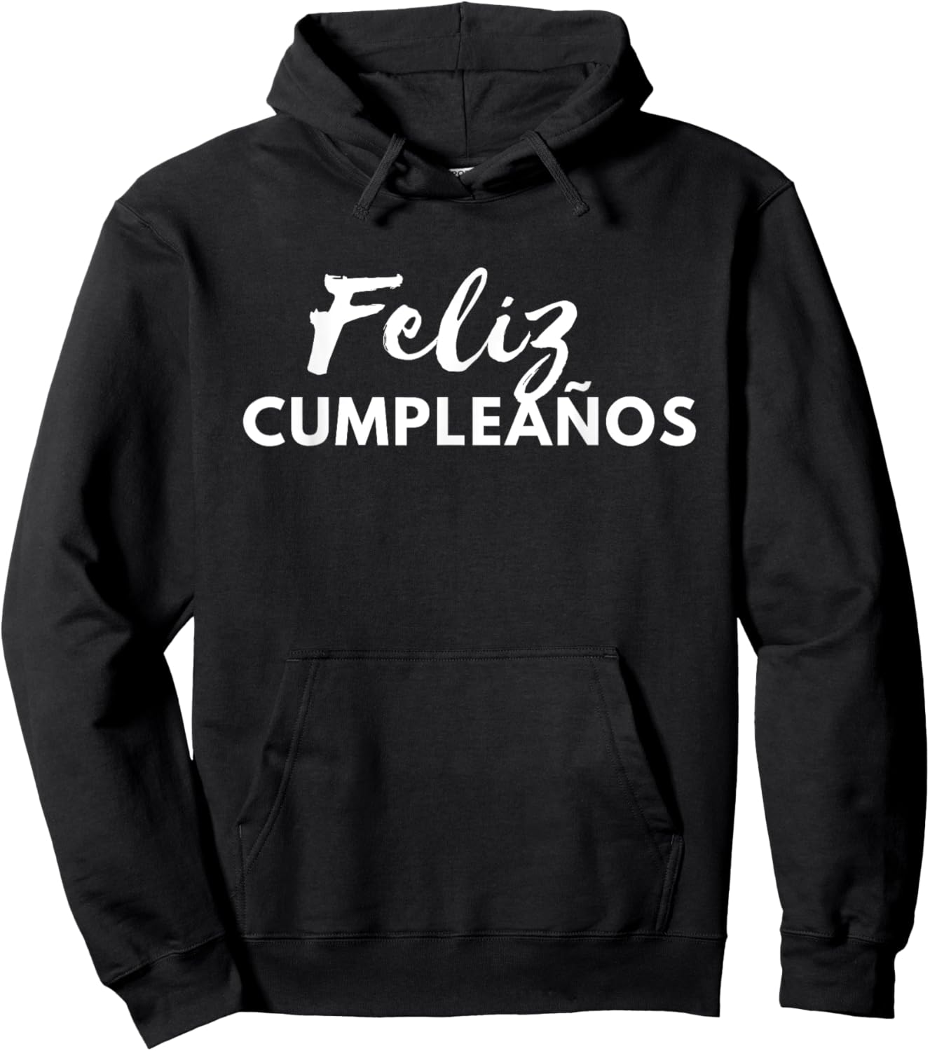 Colorful Happy Birthday in Spanish- Feliz cumpleaños Hoodie - Hoodie | Black