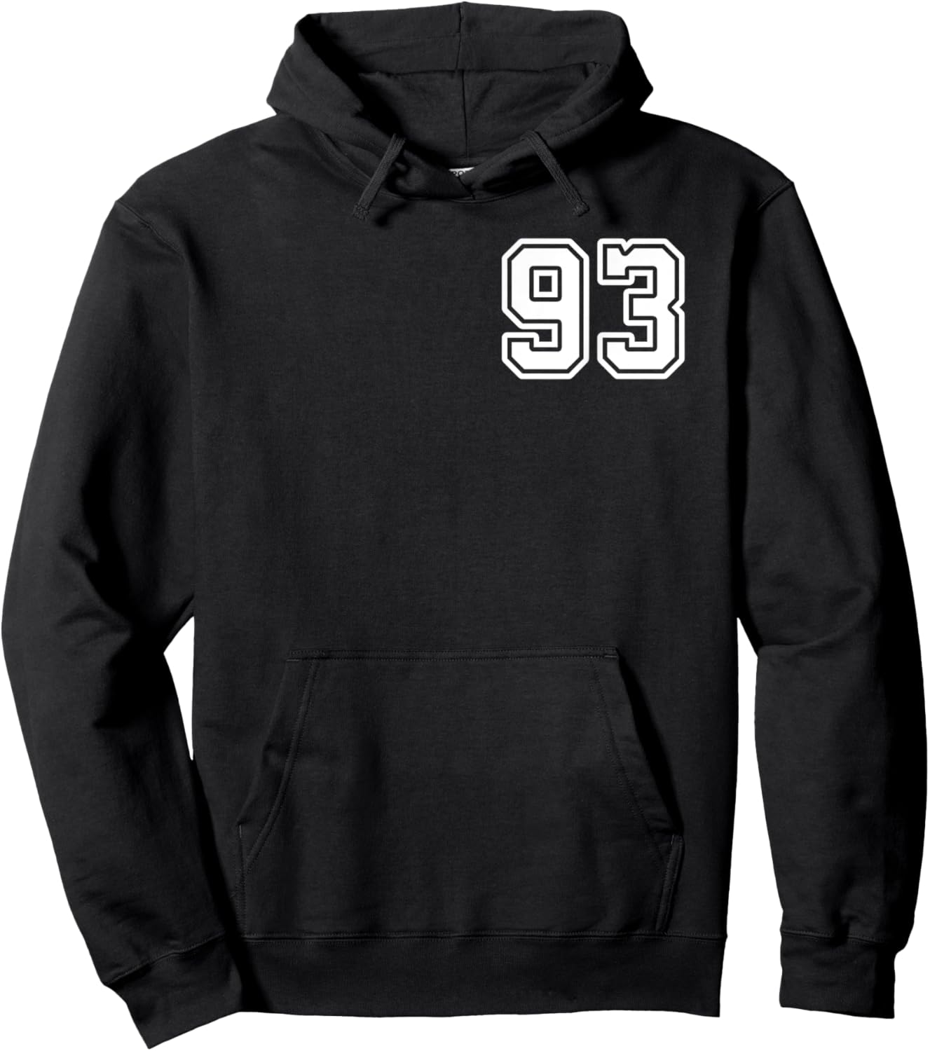 Number 93 Shirt #93 Player Sports Team Men Women Kids Hoodie - Hoodie | Black