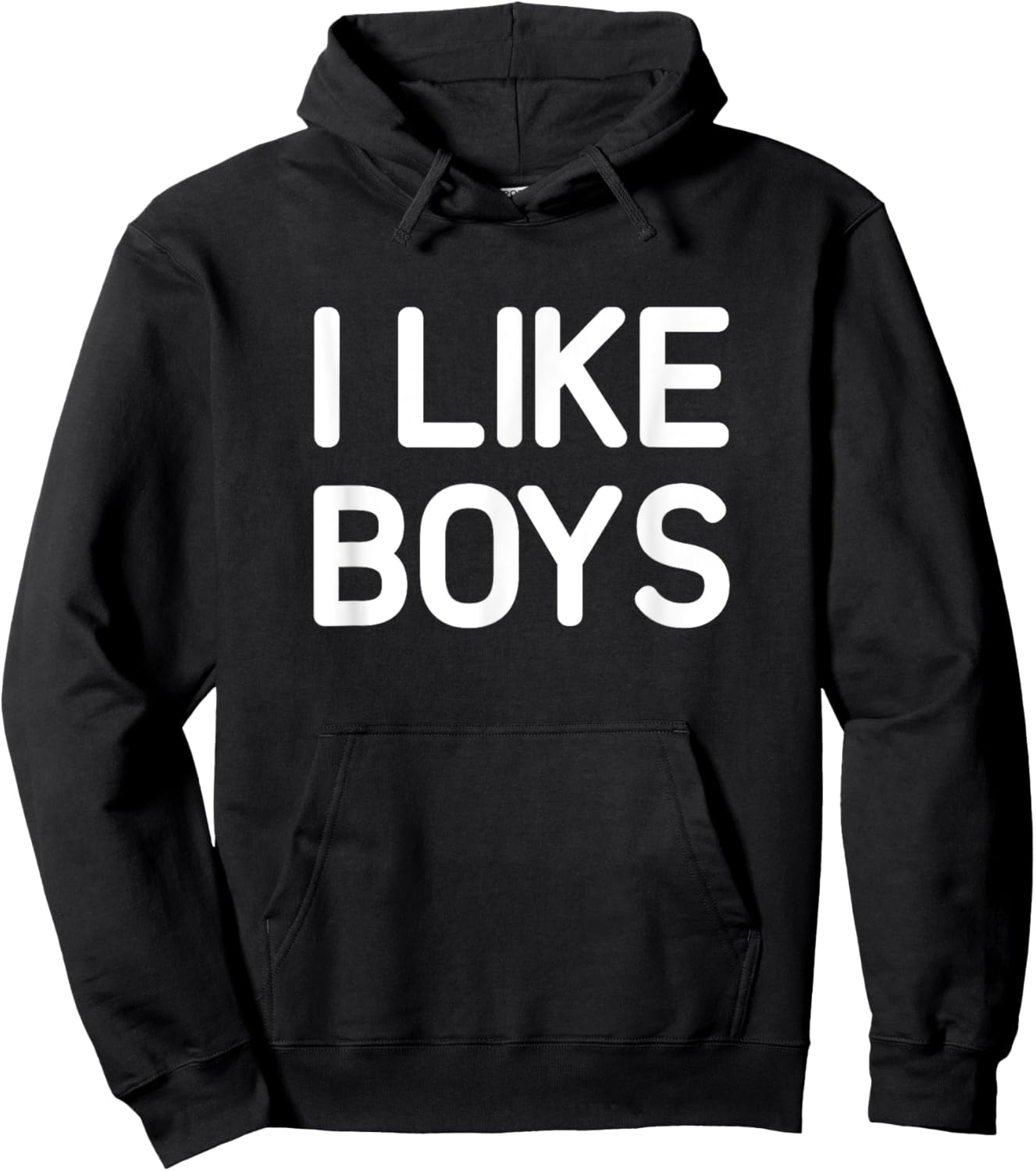 I Like Boys, Funny, Jokes, Sarcastic Hoodie - Hoodie | Black