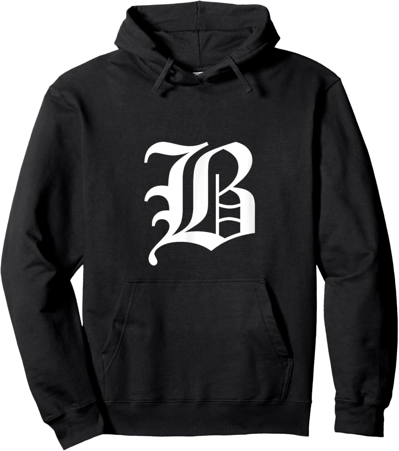 Letter B Old English Medieval Hoodie - Hoodie | Black