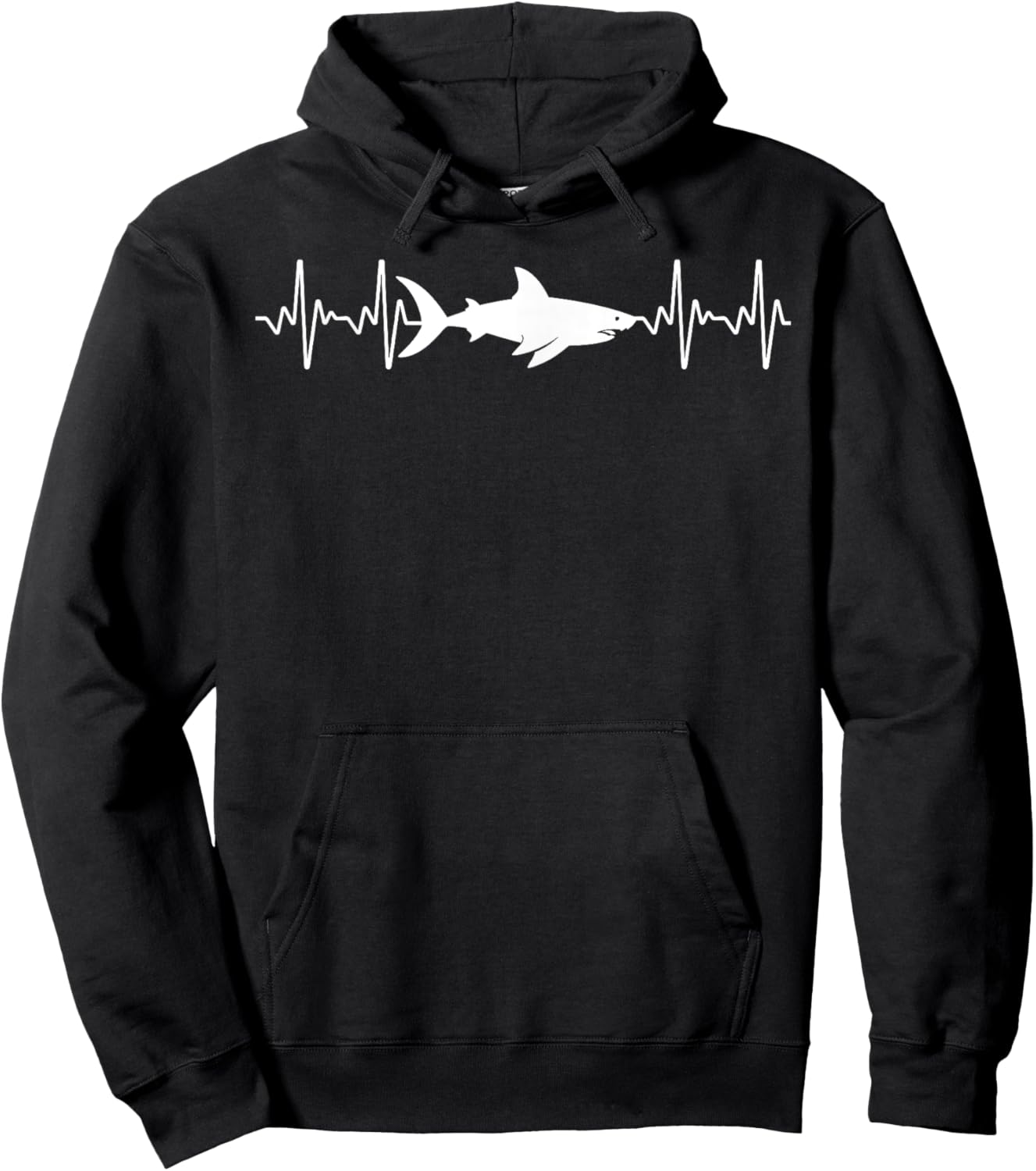 Cool Shark Design Women Kids Adult Fish Shark Lover Hoodie - Hoodie | Black
