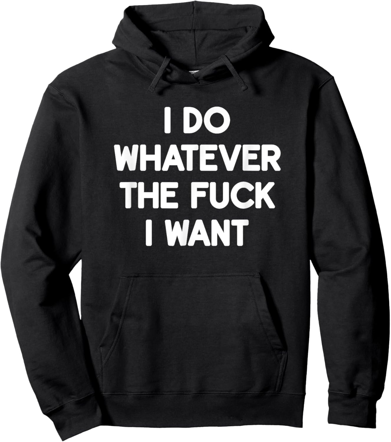 I Do Whatever The Fuck I Want, Funny, Jokes, Sarcastic Hoodie - Hoodie | Black