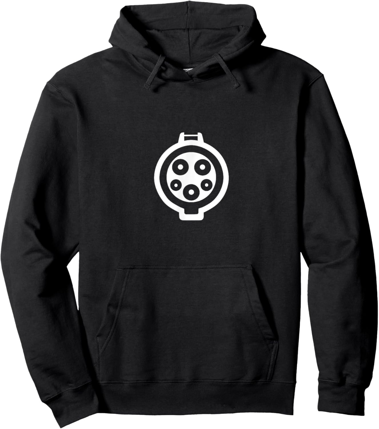 Electric Car J Plug, Type 1 Connector, J1772 Vehicle Charger Hoodie - Hoodie | Black