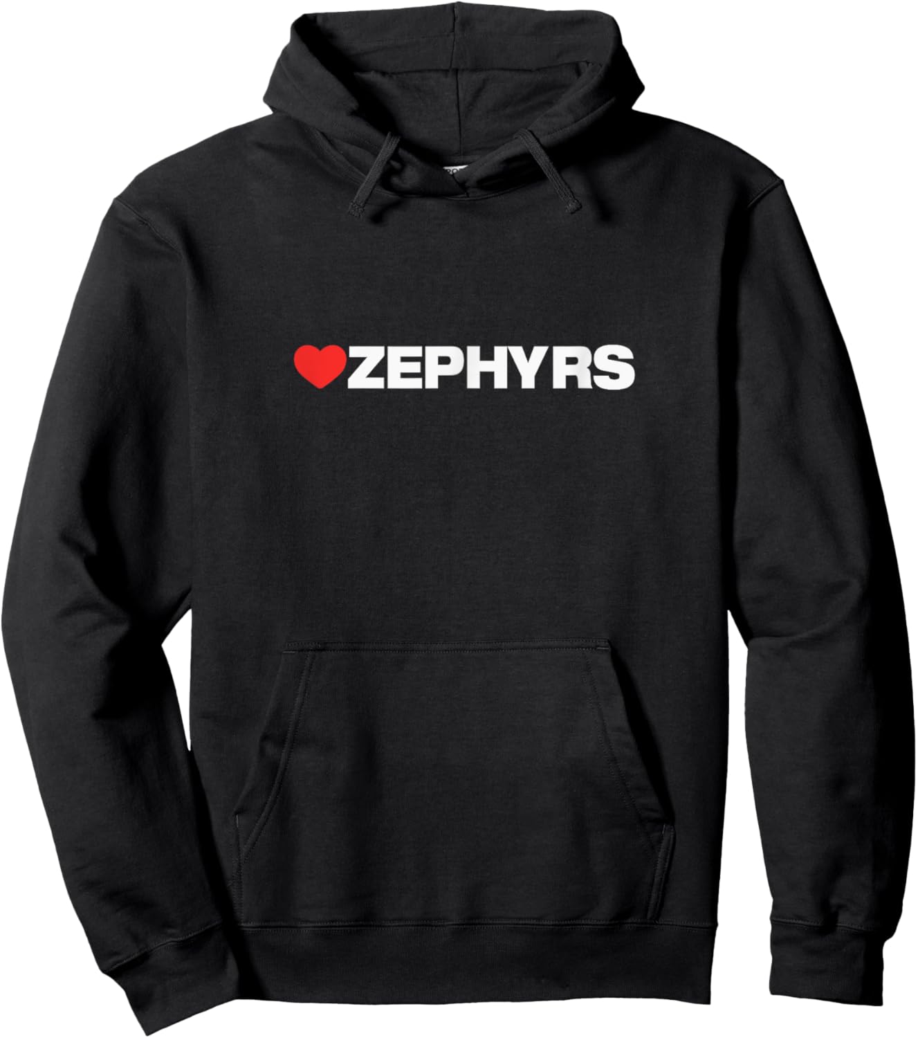 Zephyrs Love, Heart Design Loved by Anyone who Likes Zephyrs Hoodie - Hoodie | Black