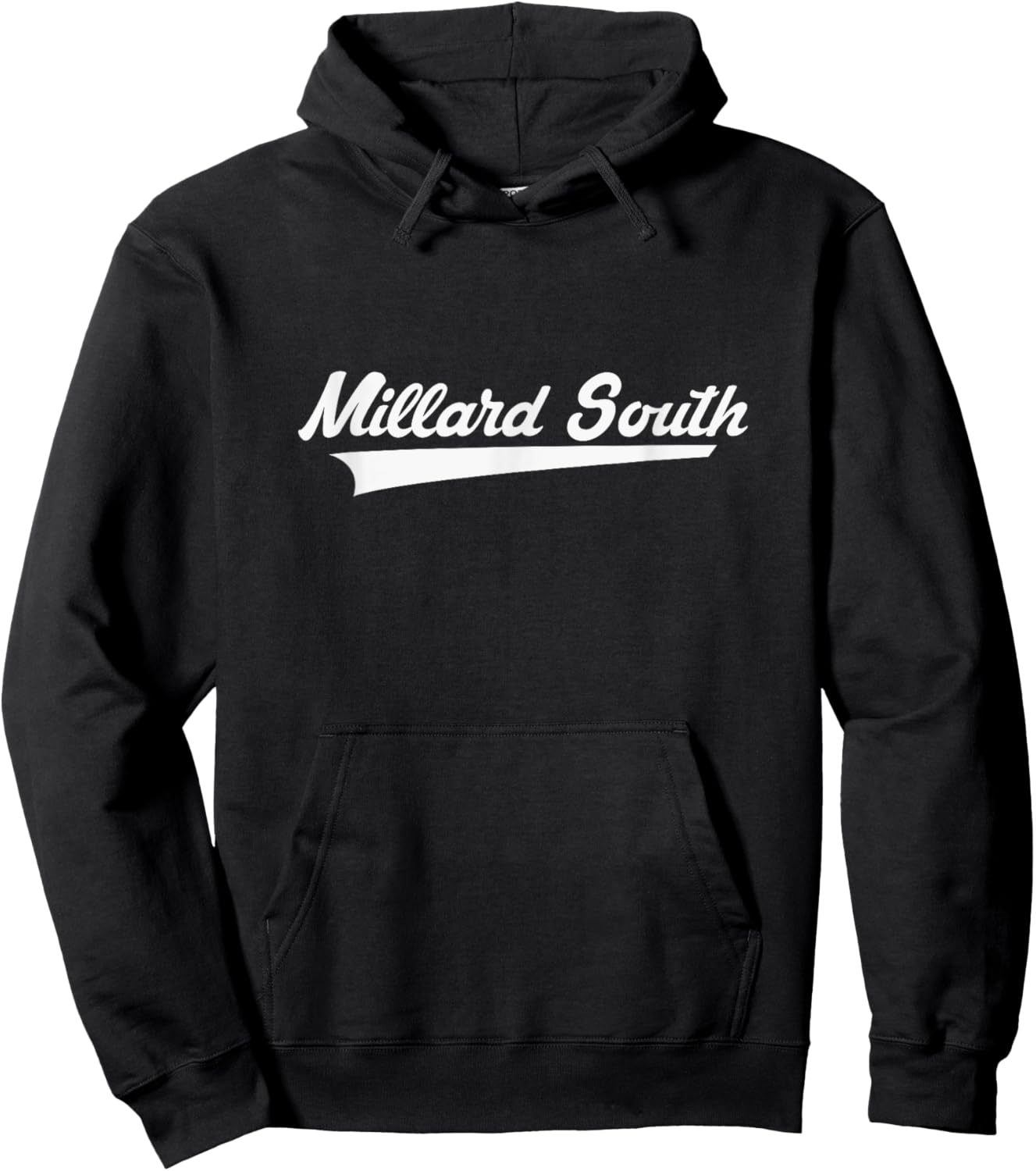 Millard South High School Vintage Swoosh Hoodie - Hoodie | Black