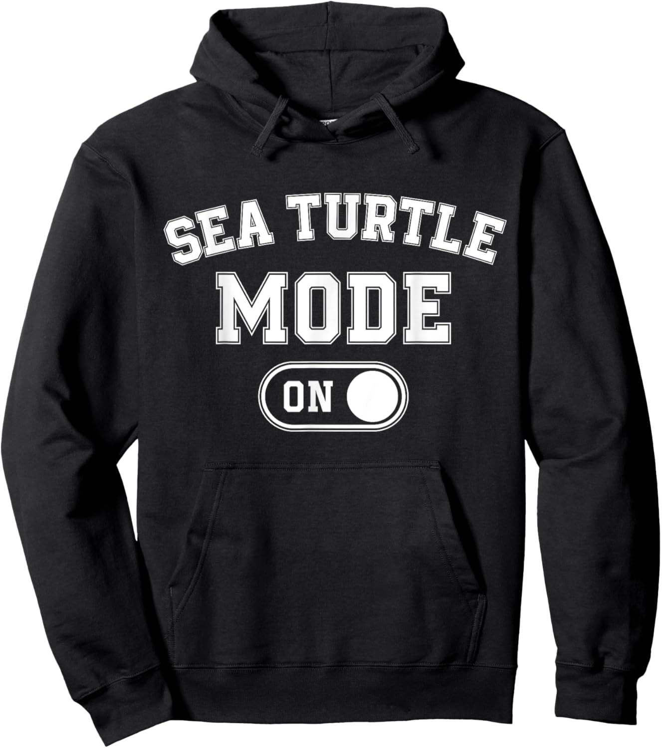 Sea Turtle Mode On Costume Funny Ocean Voyager Gift Marine Hoodie - Hoodie | Black