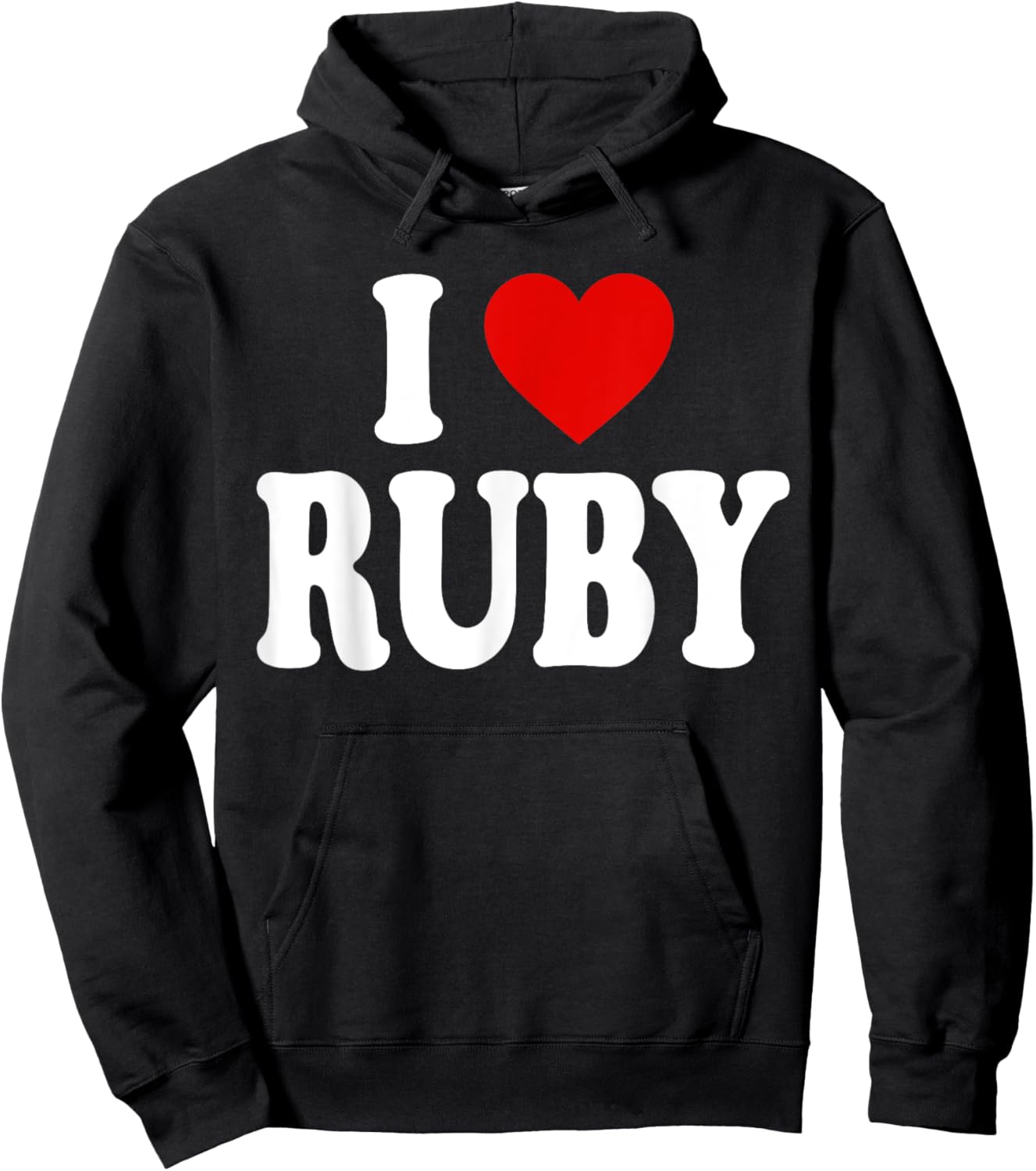 I Heart Love Ruby Hoodie - Hoodie | Black