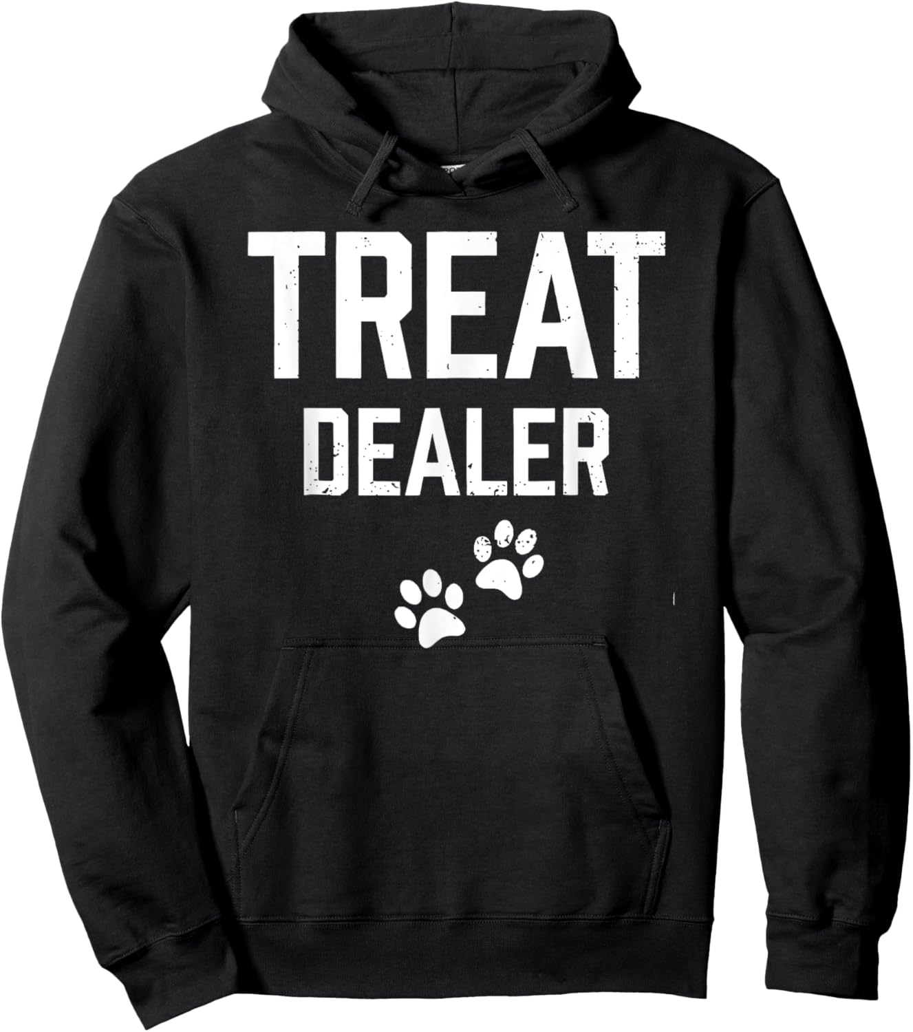 Treat Dealer Shirt Funny Dog Lover Cat Lover Paw Men Wo,en Hoodie - Hoodie | Black