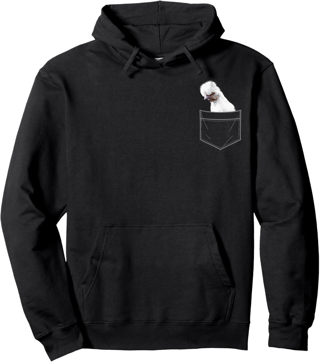 Cool Silkie Chicken Art Women Silkie Chicken Lover Hoodie - Hoodie | Black