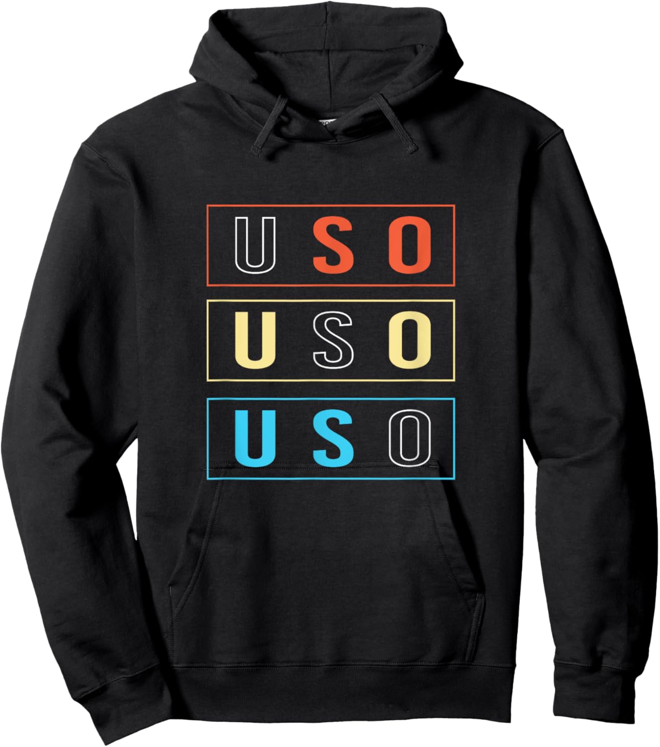 Retro Colorful Samoa Uso Samoan Tribal Hoodie - Hoodie | Black