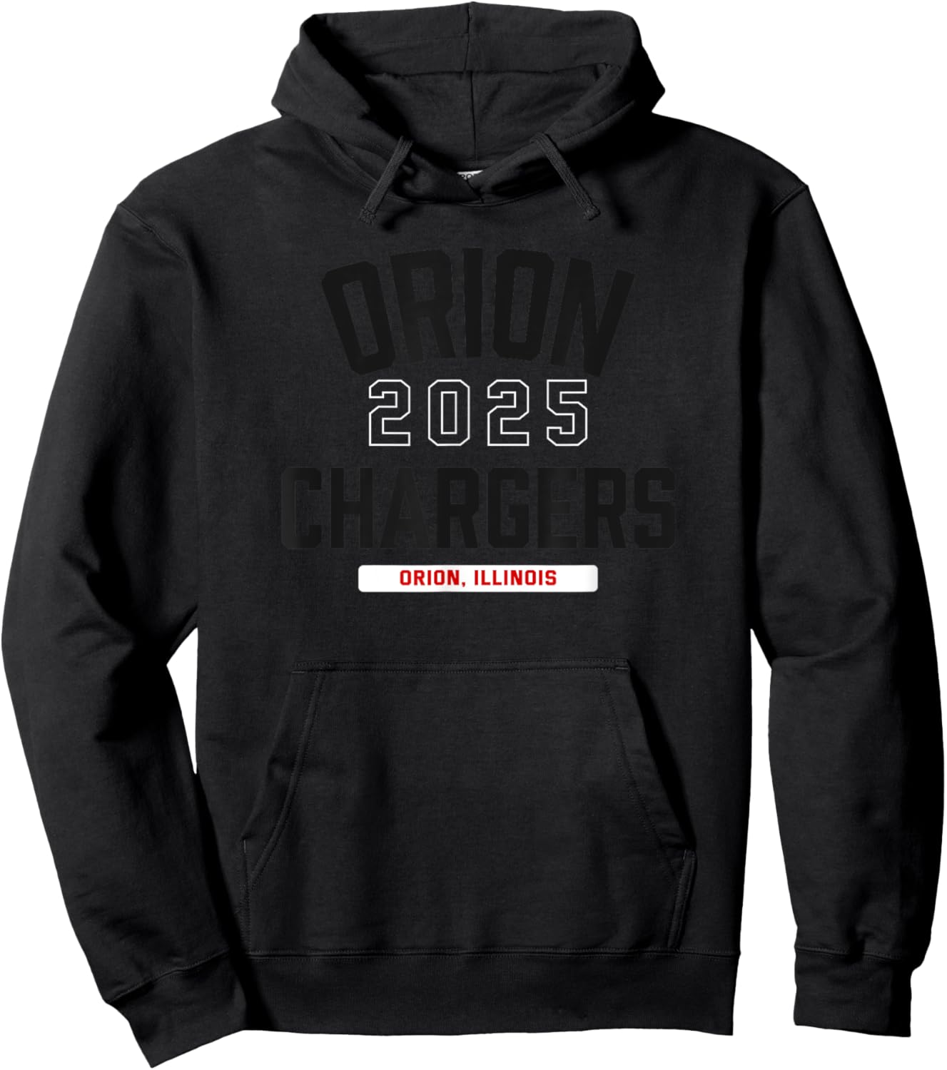 Orion Chargers Orion, Illinois 2025 Hoodie - Hoodie | Black