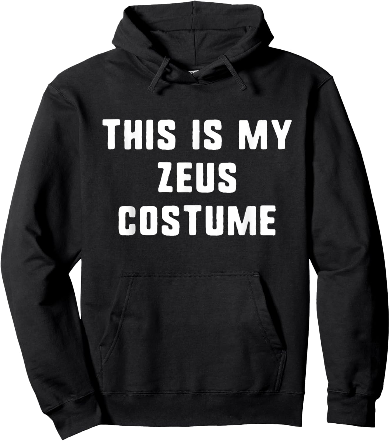 This Is My Zeus Costume Halloween Easy Lazy Greek Mythology Hoodie - Hoodie | Black