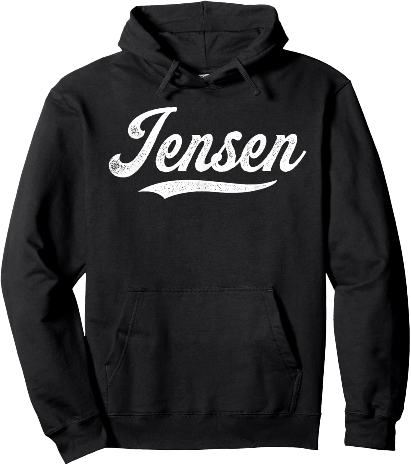 Distressed Script Carter Jensen Prospect Baseball Fan Gear Hoodie - Hoodie | Black