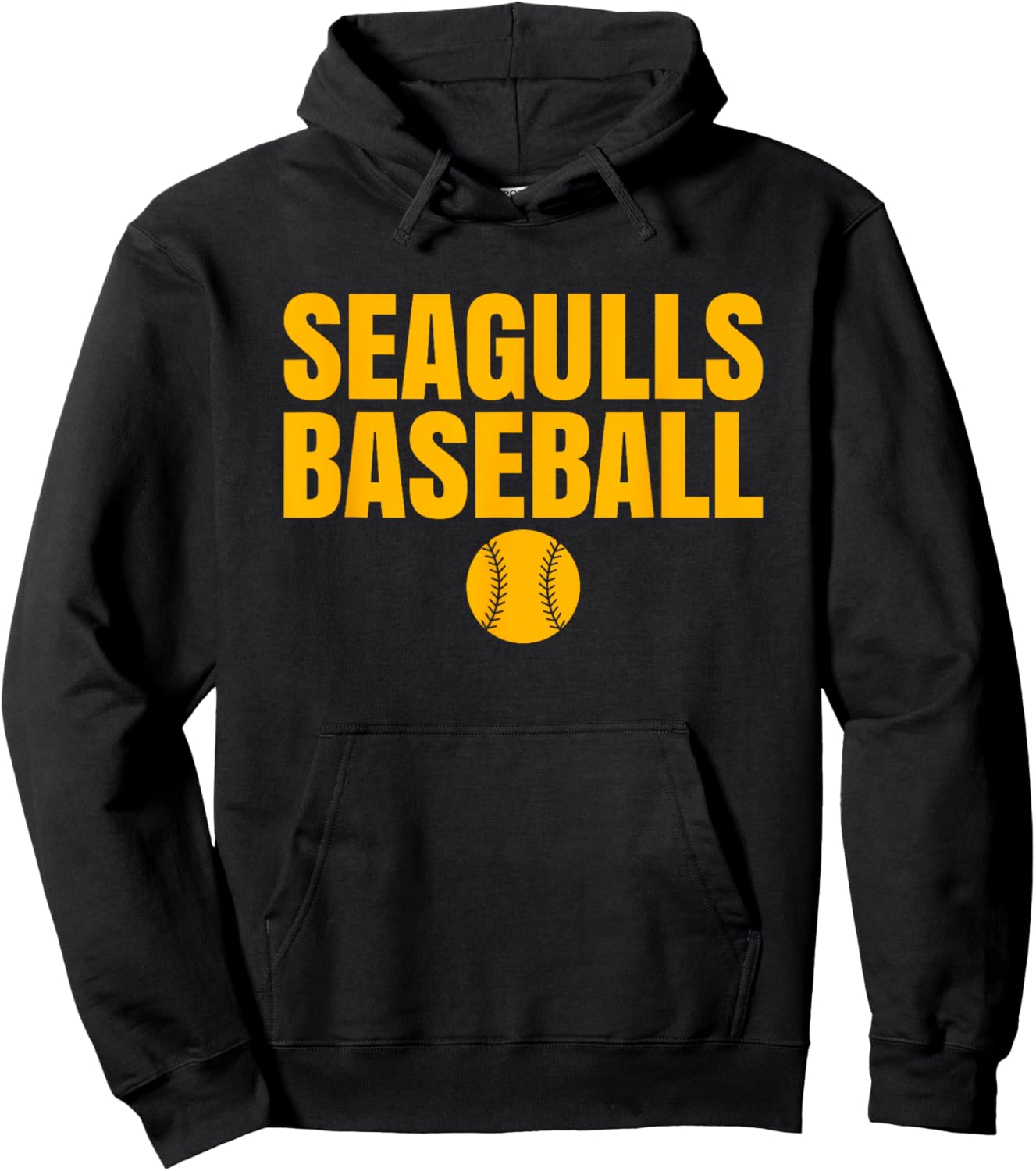 Everett Seagulls Baseball Hoodie - Hoodie | Black