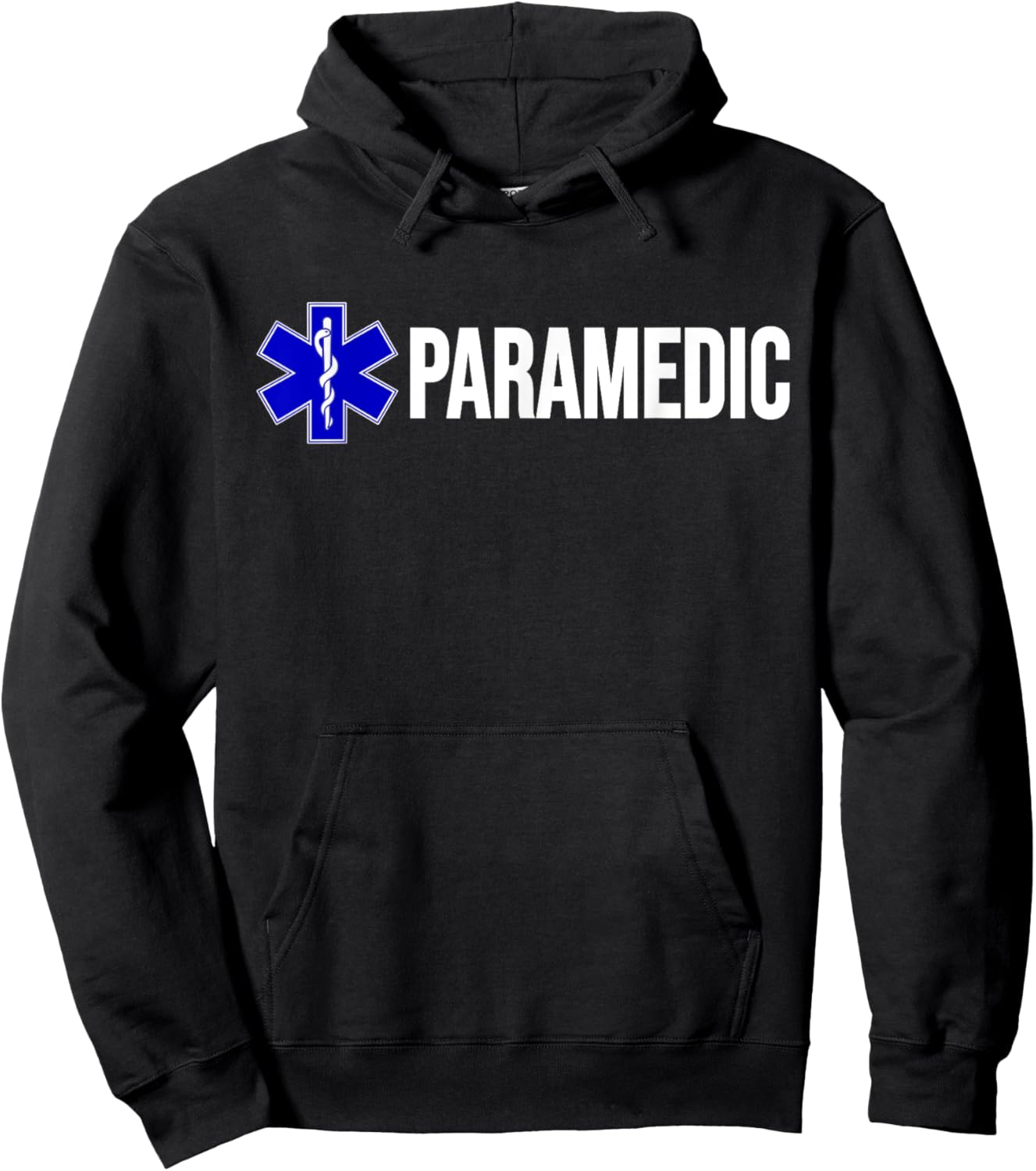 Paramedic Uniform Costume Star of Life EMT EMS Ambulance Hoodie - Hoodie | Black