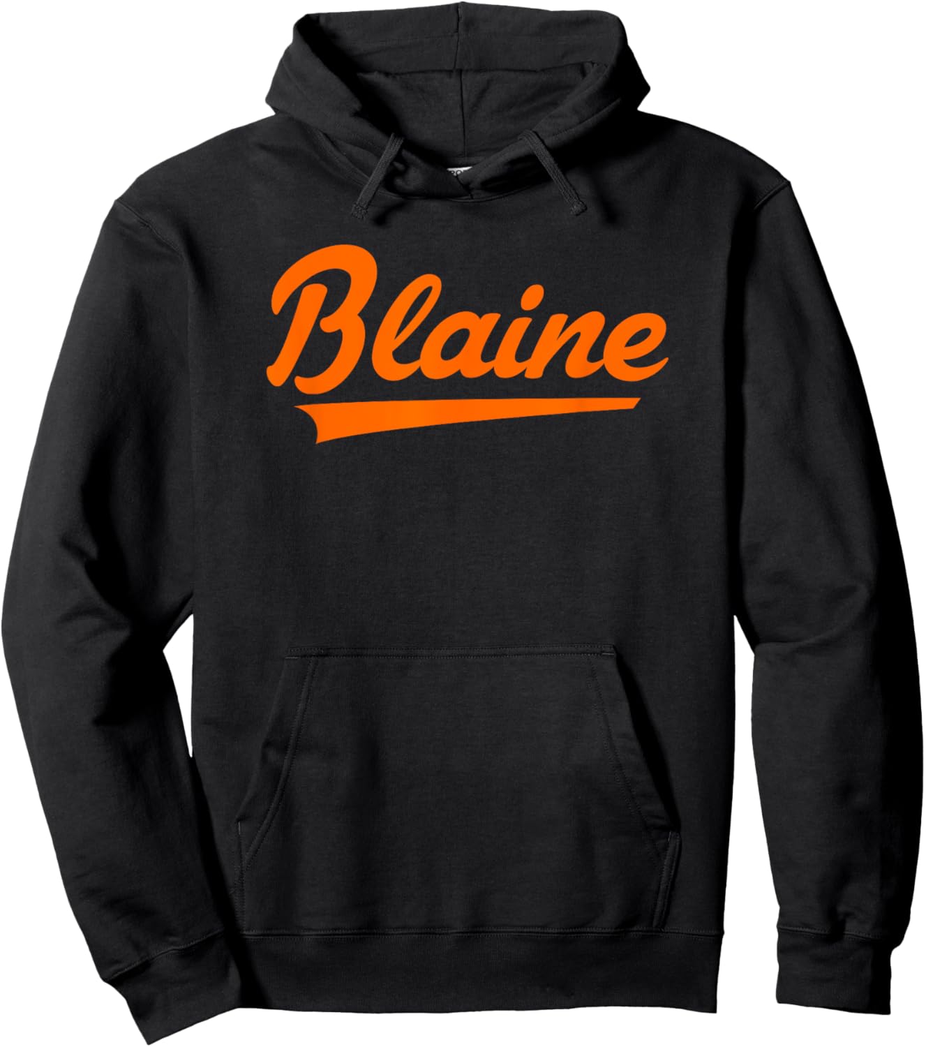 Blaine High School Vintage Swoosh Hoodie - Hoodie | Black