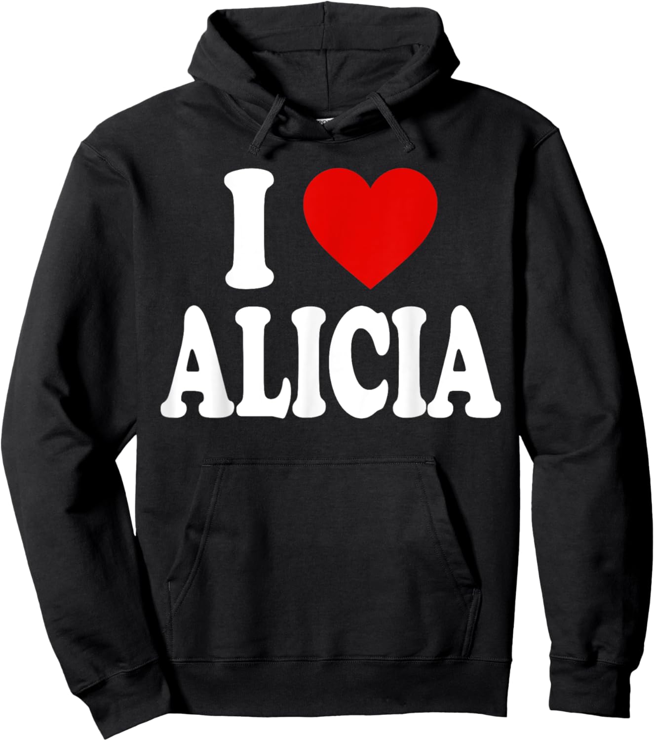 I Heart Love Alicia Hoodie - Hoodie | Black