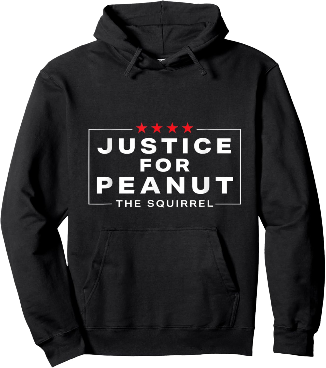 Justice For Peanut The Squirrel - Peanut Squirrel Hoodie - Hoodie | Black