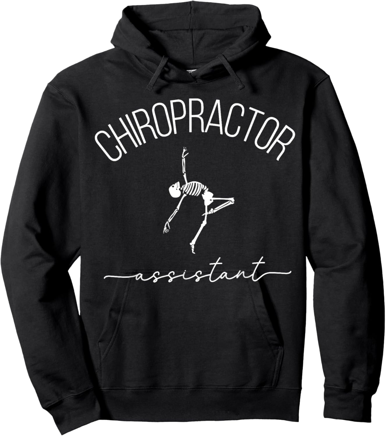 Chiropractor Assistant Dancing Skeleton Chiropractic Chiro Hoodie - Hoodie | Black