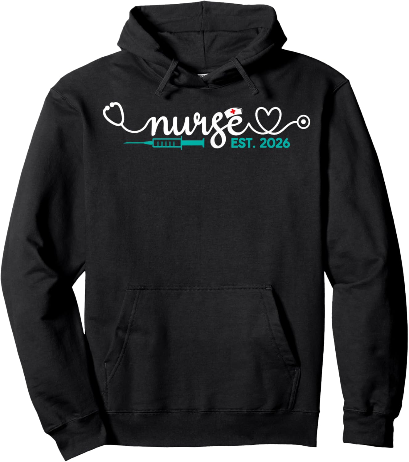 Graduate Nurse Est. 2026 RN Nursing School Graduation Gifts Hoodie - Hoodie | Black