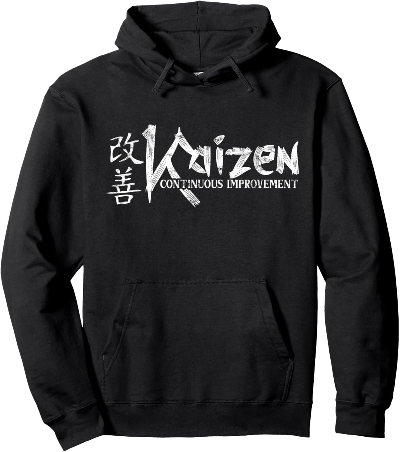 Kaizen Kanji Continuous Improvement Kaizen Hoodie - Hoodie | Black