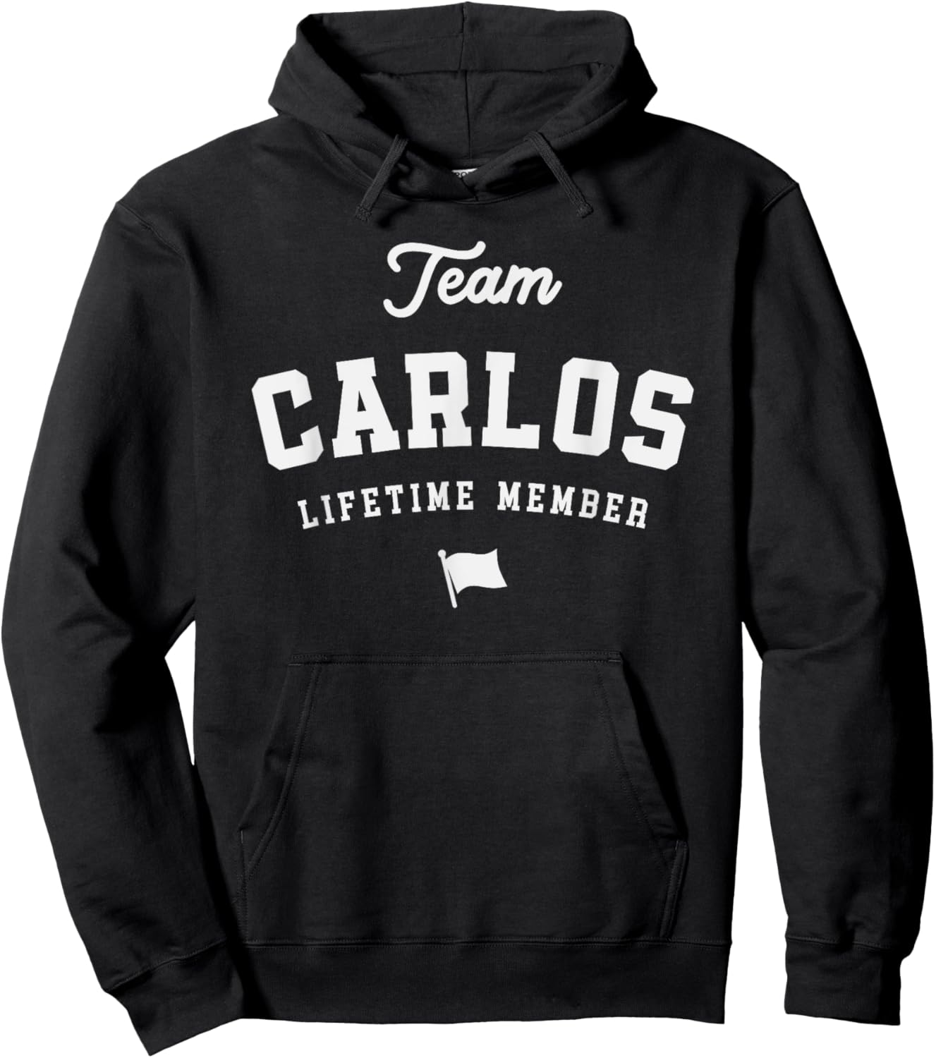 Team Carlos Lifetime Member Funny Name Carlos Hoodie - Hoodie | Black