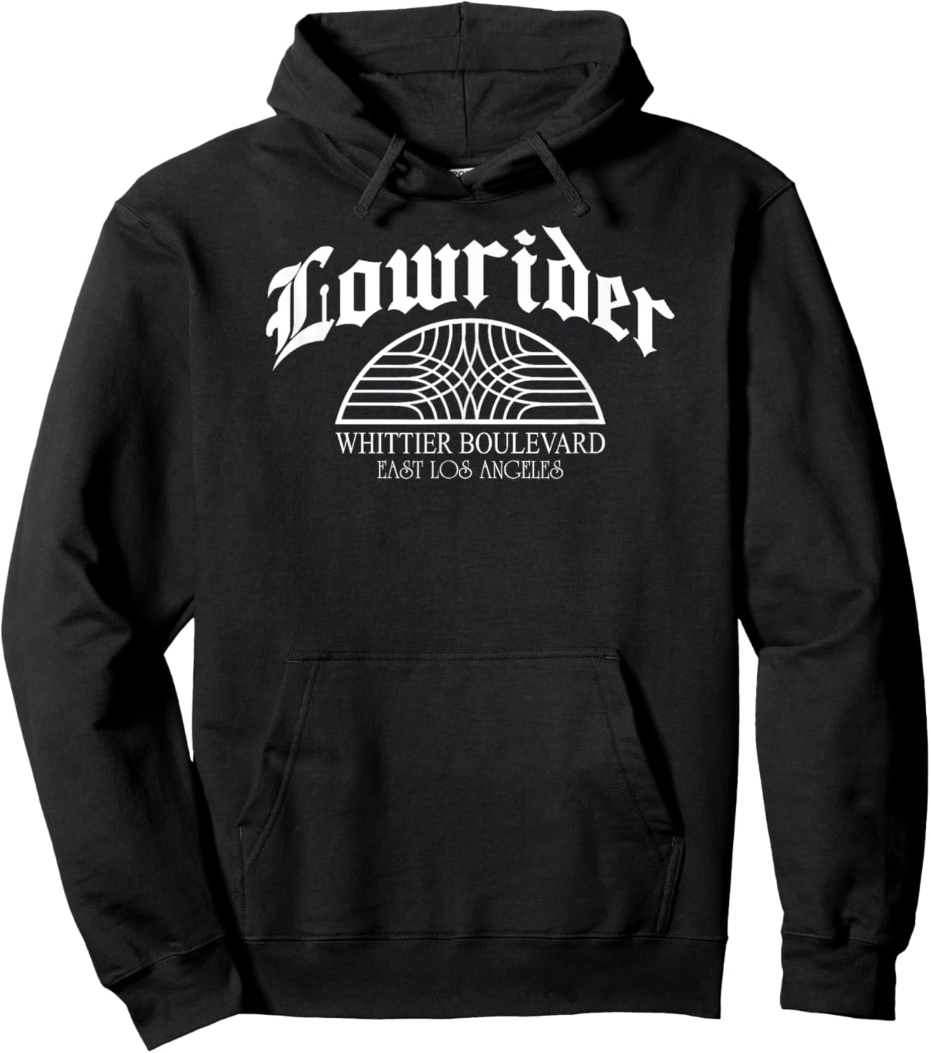 Lowrider Whittier Blvd Sign Retro Cholo Chicano Low Rider Hoodie - Hoodie | Black