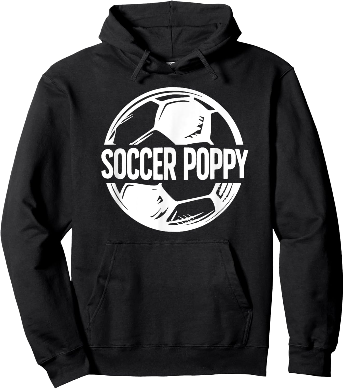 Soccer Poppy Grandpa Poppy Of A Soccer Player Poppy Hoodie - Hoodie | Black