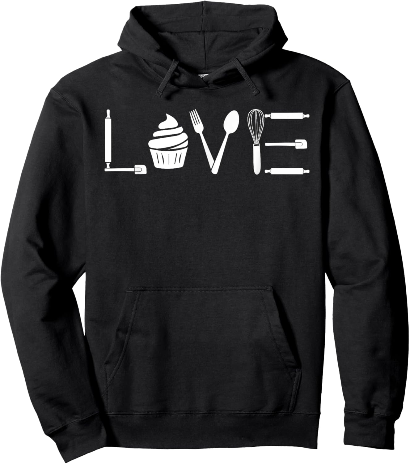 Cupcake Love Funny Baker Cake Pastry Baking Bake Enthusiast Hoodie - Hoodie | Black