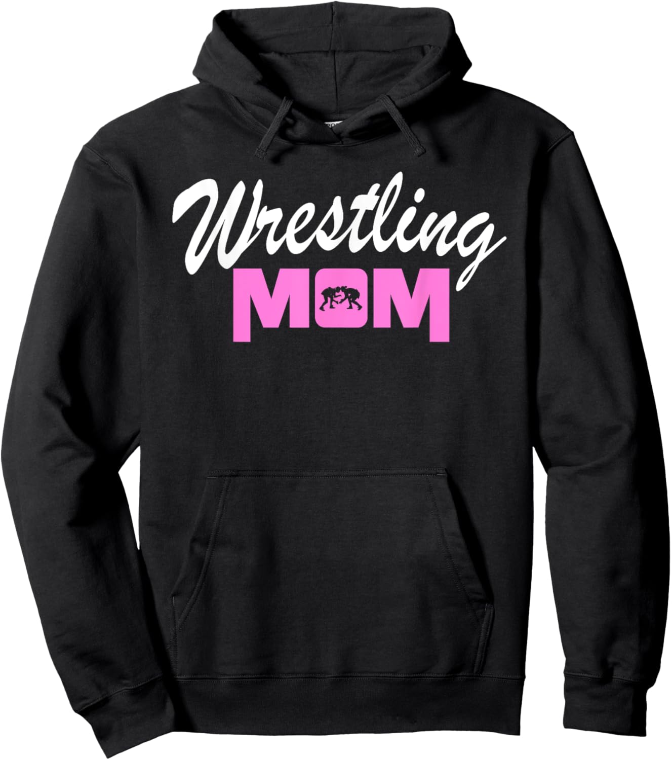 Funny Wrestling Mom for Wrestler Fans Wrestling Women Hoodie - Hoodie | Black