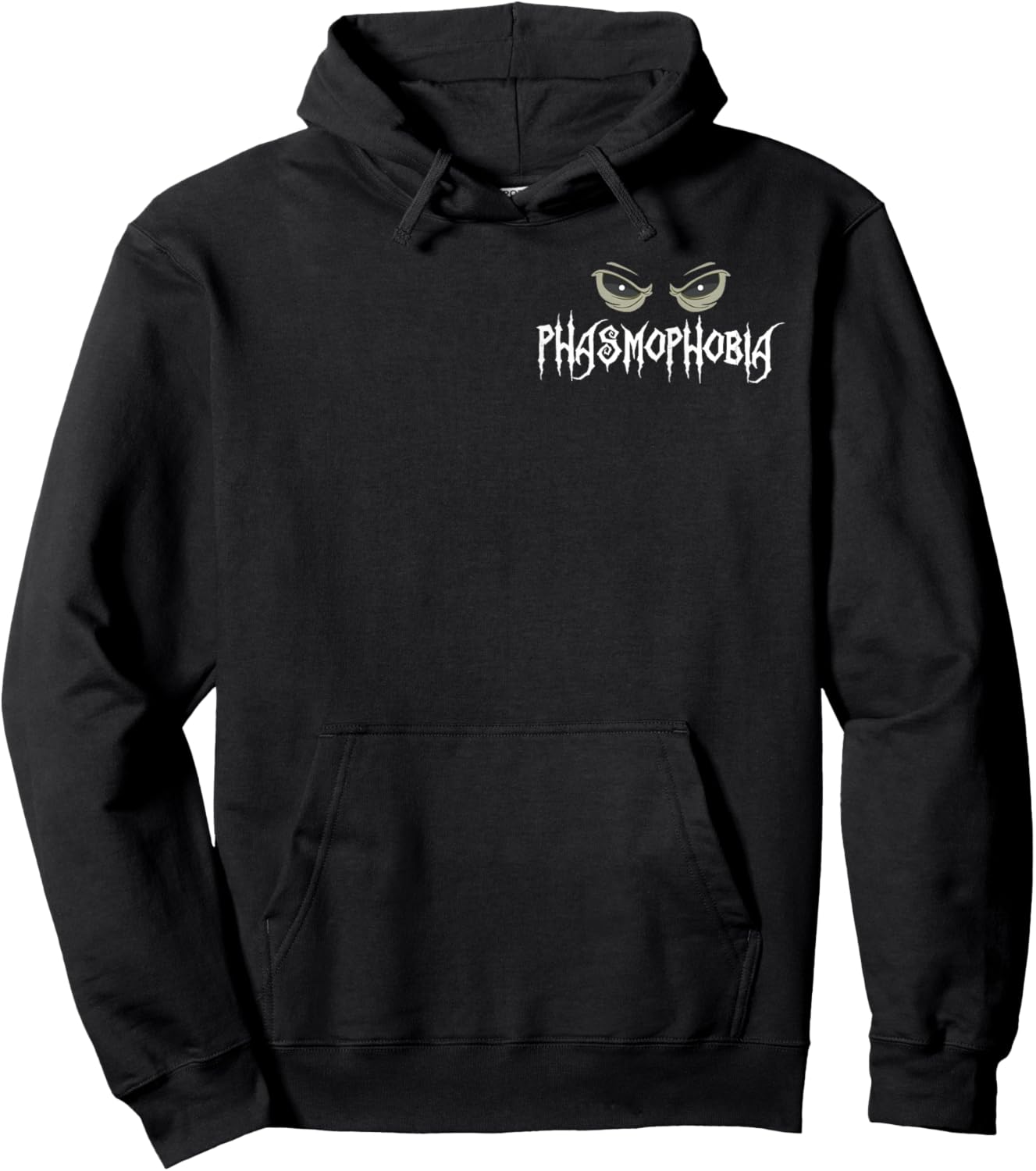 Phasmophobia Spooky Horror Eyes Ghost Hunting Hoodie - Hoodie | Black