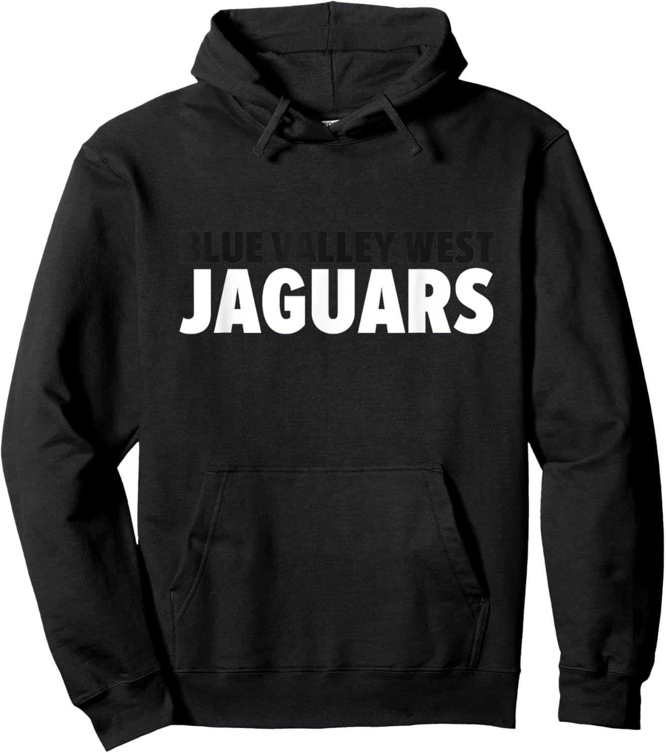 Blue Valley West Jaguars Bold Hoodie - Hoodie | Black