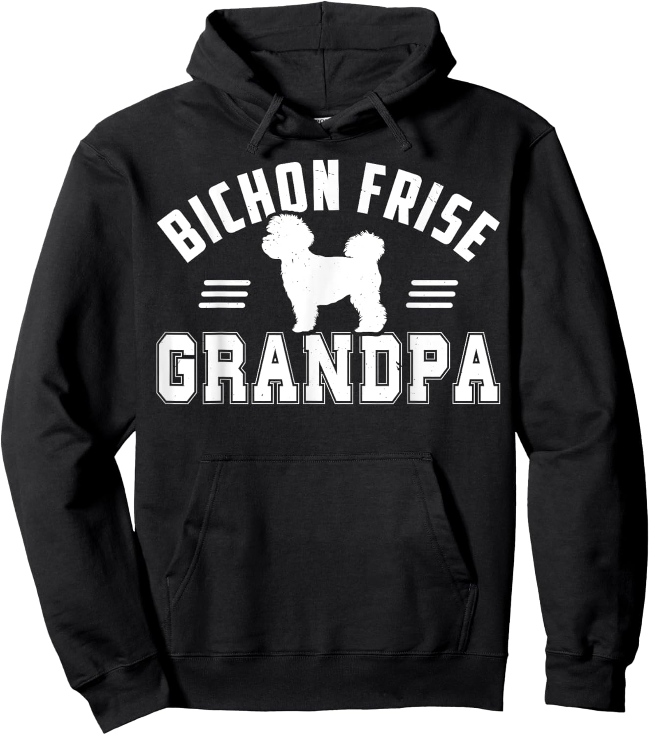 Bichon Frise Grandpa Bichon Frise Dog Women Hoodie - Hoodie | Black